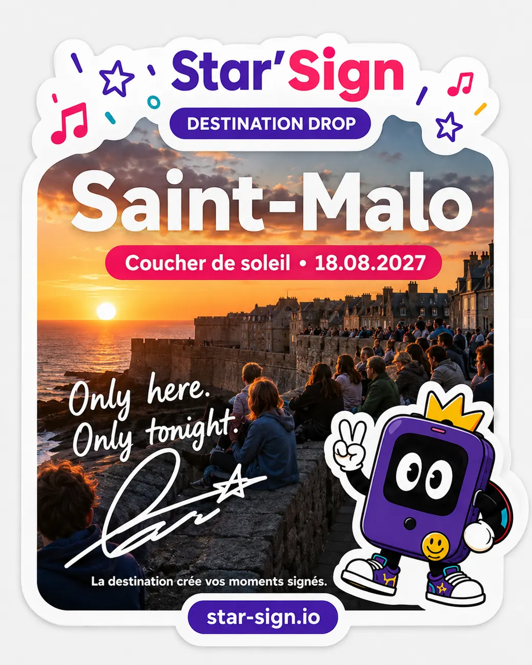 Illustration d’un souvenir signé